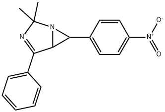 2,2-dimethyl-6-(4-nitrophenyl)-4-phenyl-1,3-diazabicyclo[3.1.0]hex-3-ene  구조식 이미지