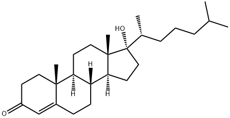 17-hydroxycholest-4-en-3-one Structure