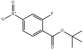 TERT-BUTYL 2-FLUORO-4-NITROBENZOATE Structure