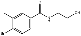 4-BROMO-N-(2-HYDROXYETHYL)-3-METHYLBENZAMIDE Structure