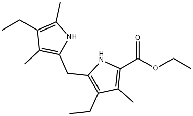 4-Ethyl-5-[(4-ethyl-3,5-dimethyl-1H-pyrrol-2-yl)methyl]-3-methyl-1H-pyrrole-2-carboxylic acid ethyl ester Structure