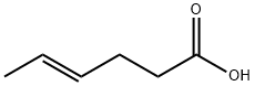 (Е)-4-гексеновая кислота структурированное изображение