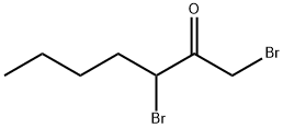 1,3-Dibromo-2-heptanone Structure