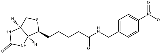 1H-Thieno[3,4-d]iMidazole-4-pentanaMide, hexahydro-N-[(4-nitrophenyl)Methyl]-2-oxo-, (3aS,4S,6aR)- 구조식 이미지