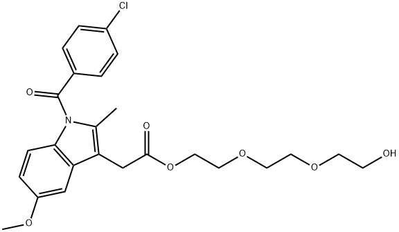 indomethacin triethylene ester 구조식 이미지