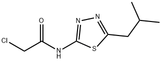 2-CHLORO-N-(5-ISOBUTYL-[1,3,4]THIADIAZOL-2-YL)-ACETAMIDE Structure