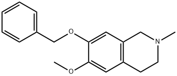 2-메틸-6-메톡시-7-(벤질옥시)-1,2,3,4-테트라히드로이소퀴놀린 구조식 이미지