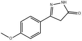 2,4-Dihydro-5-(4-methoxyphenyl)-3H-pyrazol-3-one Structure