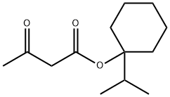 Acetoacetic acid 1-isopropylcyclohexyl ester Structure