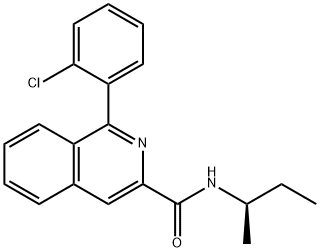 1-(2-CHLOROPHENYL)-N-(1-METHYLPROPYL)-ISOQUINOLINE-3-CARBOXAMIDE Structure