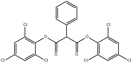 DI(2,4,6-트리클로로페닐)2-페닐말로네이트,기술 구조식 이미지
