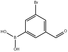 3-BROMO-5-FORMYLPHENYLBORONIC ACID Structure