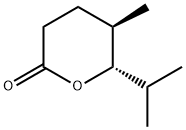 2H-Pyran-2-one,tetrahydro-5-methyl-6-(1-methylethyl)-,(5R-trans)-(9CI) 구조식 이미지