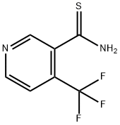 4-(TRIFLUOROMETHYL)PYRIDINE-3-THIOCARBOXAMIDE 구조식 이미지