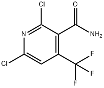 2,6-DICHLORO-4-(TRIFLUOROMETHYL)NICOTINAMIDE Structure