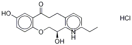 (S)-5-Hydroxy Propafenone Hydrochloride Structure