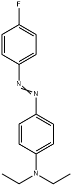 N,N-디에틸-p-[(p-플루오로페닐)아조]아닐린 구조식 이미지
