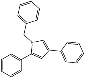 1-Benzyl-2,4-diphenyl-1H-pyrrole Structure