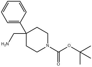 1-N-BOC-4-AMINOMETHYL-4-PHENYLPIPERIDINE Structure