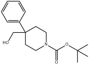 TERT-BUTYL 4-(HYDROXYMETHYL)-4-PHENYLPIPERIDINE-1-CARBOXYLATE Structure