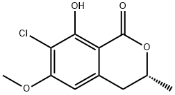 7-Chloro-3,4-dihydro-8-hydroxy-6-methoxy-3-methyl-1H-2-benzopyran-1-one Structure