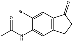 N-(6-BROMO-2,3-DIHYDRO-1-OXO-1H-INDEN-5-YL)ACETAMIDE Structure