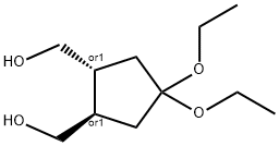 1,2-Cyclopentanedimethanol,4,4-diethoxy-,trans-(9CI) Structure
