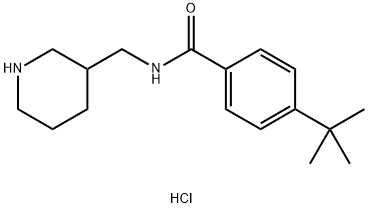 4-tert-Butyl-N-(piperidin-3-ylmethyl)-benzamide hydrochloride Structure