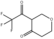 4H-Pyran-4-one, tetrahydro-3-(trifluoroacetyl)- (9CI) Structure