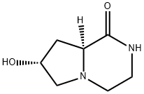 Pyrrolo[1,2-a]pyrazin-1(2H)-one, hexahydro-7-hydroxy-, (7R-cis)- (9CI) Structure