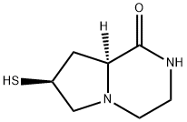 피롤로[1,2-a]피라진-1(2H)-온,헥사하이드로-7-메르캅토-,(7S-트랜스)-(9CI) 구조식 이미지
