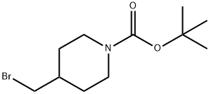 4-브로모메틸-피페리딘-1-카르복실산tert-부틸에스테르 구조식 이미지