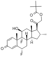 DIFLUCORTOLONE PIVALATE 구조식 이미지