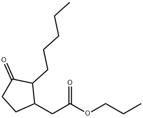Cyclopentaneacetic acid, 3-oxo-2-pentyl-, propyl ester 구조식 이미지