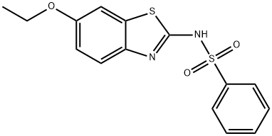 N-(6-Ethoxy-2-benzothiazolyl)benzenesulfonaMide Structure