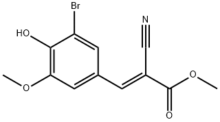 METHYL 3-(3-BROMO-4-HYDROXY-5-METHOXYPHENYL)-2-CYANOACRYLATE 구조식 이미지