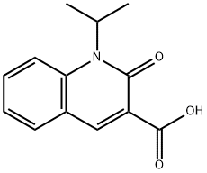 1-Isopropyl-2-oxo-1,2-dihydro-quinoline-3-carboxylic acid 구조식 이미지