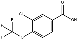 3-Chloro-4-(trifluoromethoxy)benzoic acid Structure
