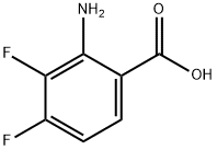 2-AMINO-3,4-DIFLUOROBENZOIC ACID Structure