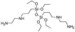 1,2-에탄디아민,N,N-(1,1,3,3-테트라에톡시-1,3-디실록산디일)디-3,1-프로판디일비스- 구조식 이미지