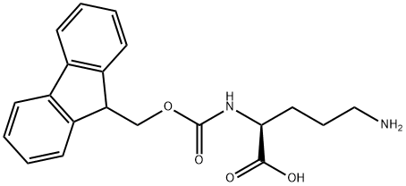 L-Ornithine, N2-[(9H-fluoren-9-ylMethoxy)carbonyl]- Structure