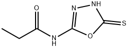 Propanamide,  N-(4,5-dihydro-5-thioxo-1,3,4-oxadiazol-2-yl)- Structure