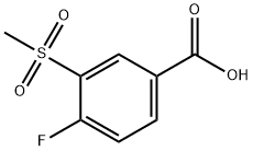 4-Fluoro-3-(methylsulphonyl)benzoic acid 99% Structure