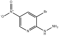 3-BROMO-2-HYDRAZINO-5-NITROPYRIDINE Structure