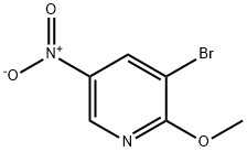 3-Bromo-2-methoxy-5-nitropyridine 구조식 이미지