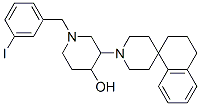 1'-(1-(3-iodobenzyl)--4-hydroxypiperidin-3-yl)-3,4-dihydrospiro(naphthalene-1(2H),4'-piperidine) 구조식 이미지