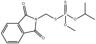 Dithiophosphoric acid S-[(1,3-dihydro-1,3-dioxo-2H-isoindol-2-yl)methyl]O-methyl O-(1-methylethyl) ester Structure