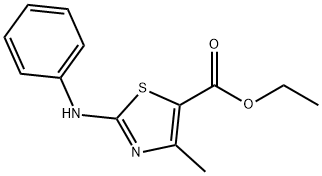 4-메틸-2-페닐아미노-티아졸-5-카르복실산에틸에스테르 구조식 이미지