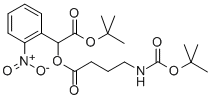 ALPHA-[4-[[(1,1-DIMETHYLETHOXY)CARBONYL]AMINO]-1-OXOBUTOXY]-2-NITRO-, 1,1-DIMETHYLETHYL ESTER BENZENEACETIC ACID Structure