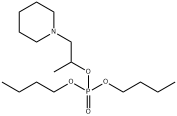 (2-Piperidino-1-methylethyl)dibutyl=phosphate Structure